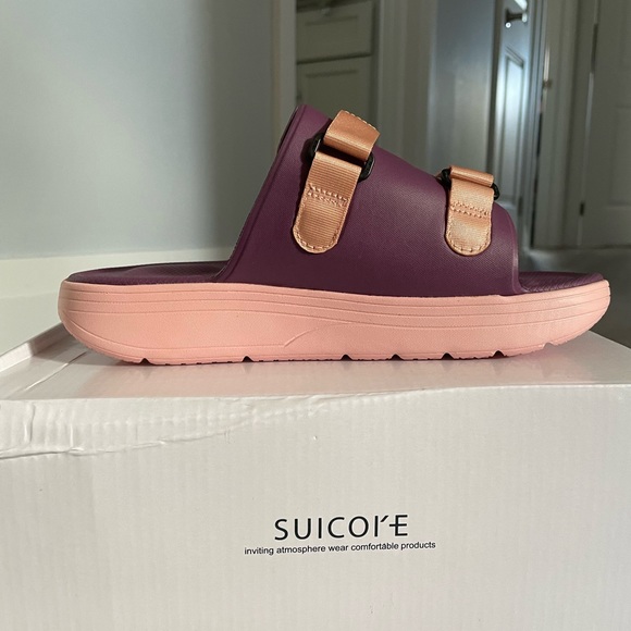 Suicoke Pink & Purple Urich Sandals - Size 10 - BRAND NEW W BOX - Picture 2 of 9